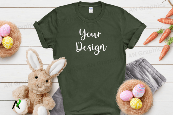 Download Easter Gildan 64000 Unisex Mockup 054 - Premium Resources